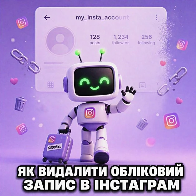 Як видалити обліковий запис в Instagram