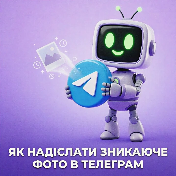 Як надіслати зникаюче фото в Телеграм
