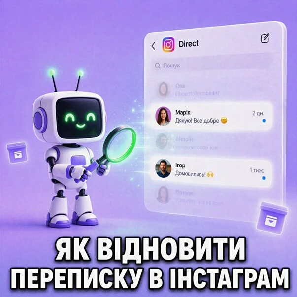 Як відновити переписку в Instagram