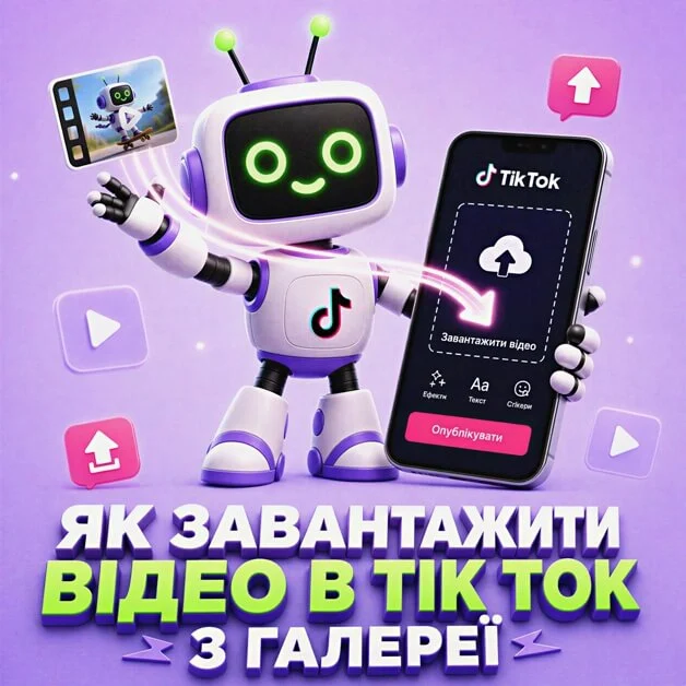 Як завантажити відео в TikTok з галереї