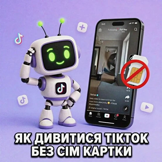 Як дивитися TikTok без SIM-картки