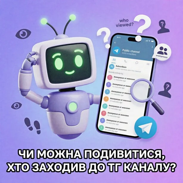 Чи можна подивитися, хто заходив до ТГ каналу