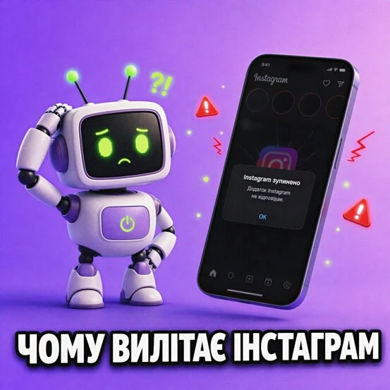 Чому вилітає Instagram